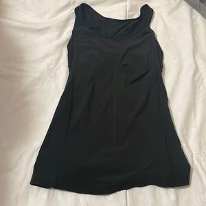 “Run for your Money” Lululemon size 4 black tank w/ built in sports bra